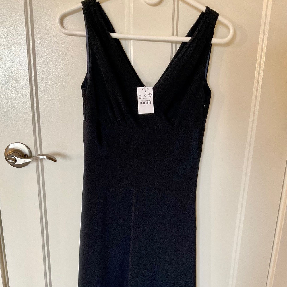 J.Crew Sophia Sleeveless V-neck Silk Midi Dress